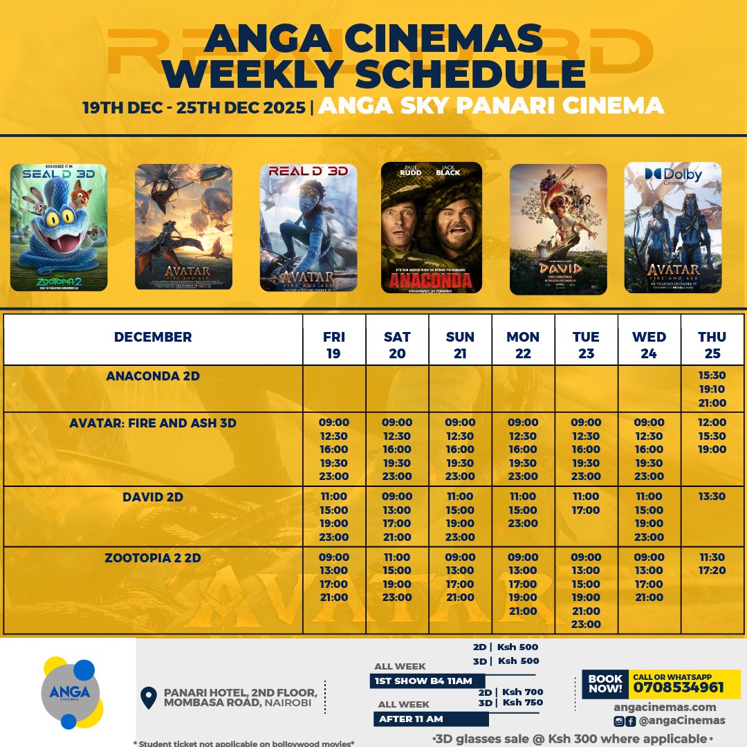 Panari cinema schedule today