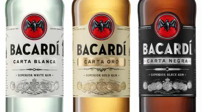 Bacardi white, gold, and black: is bacardi gold dark rum?