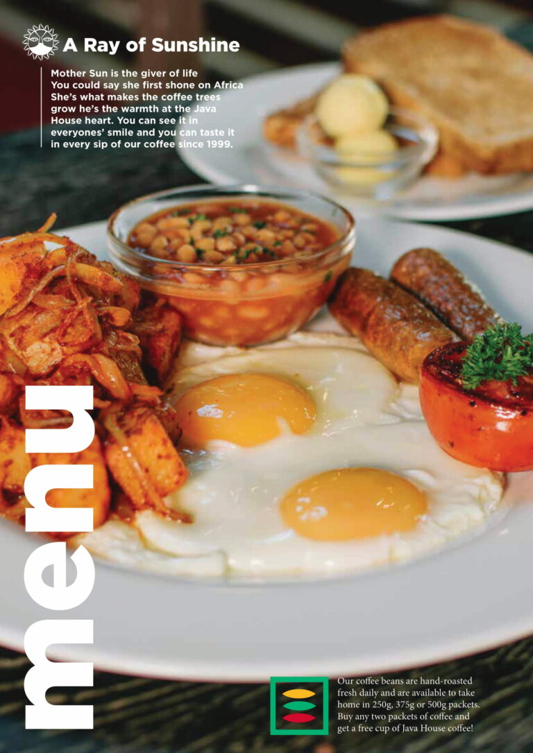 Java Menu Kenya, Java Junction Mall & B B House of Java 2 Terrific