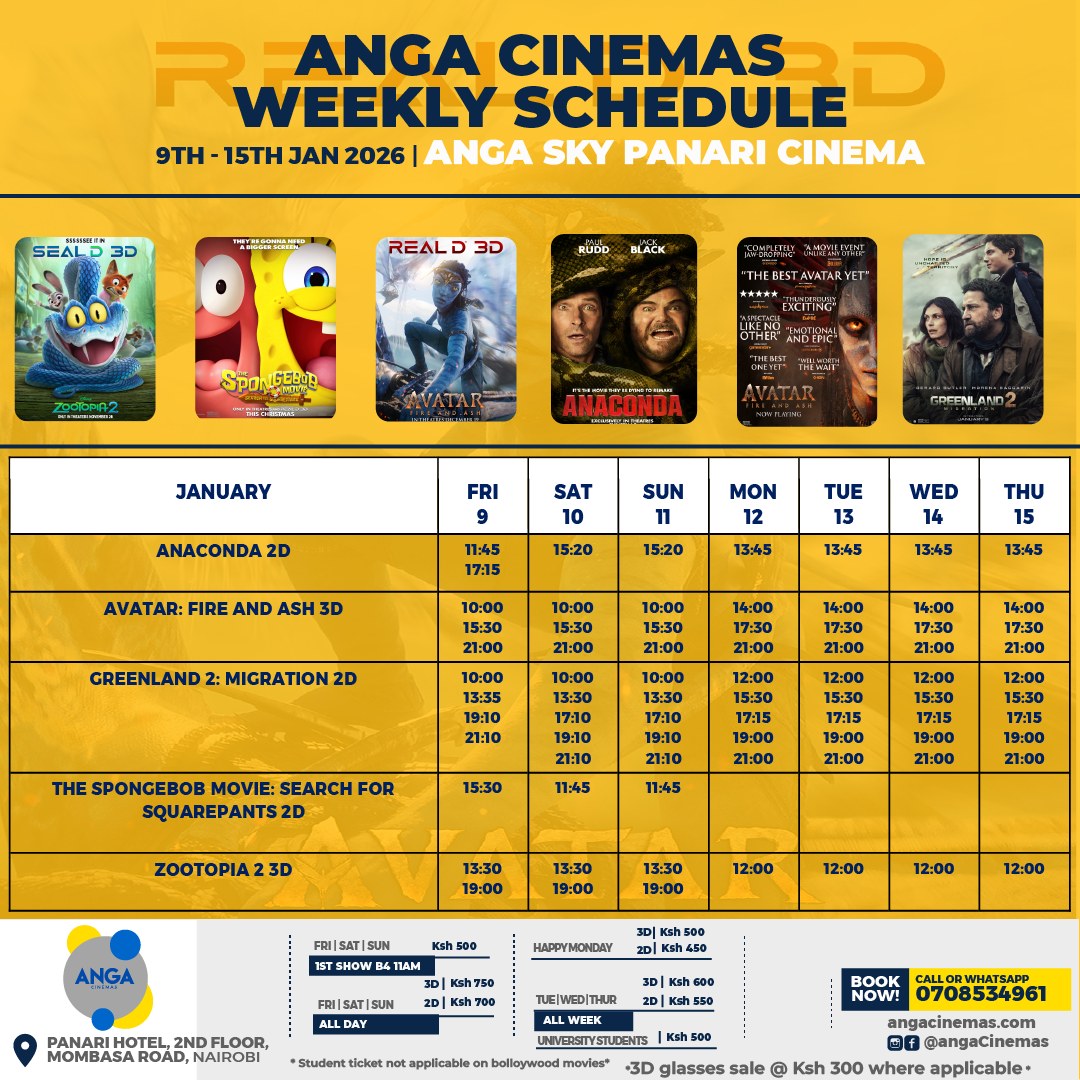 Panari cinema schedule today