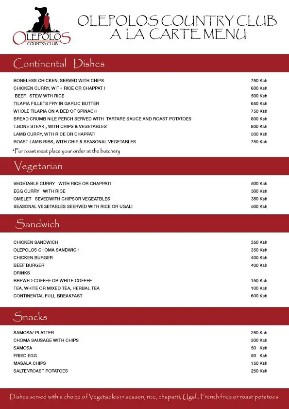 Alternate Menu
