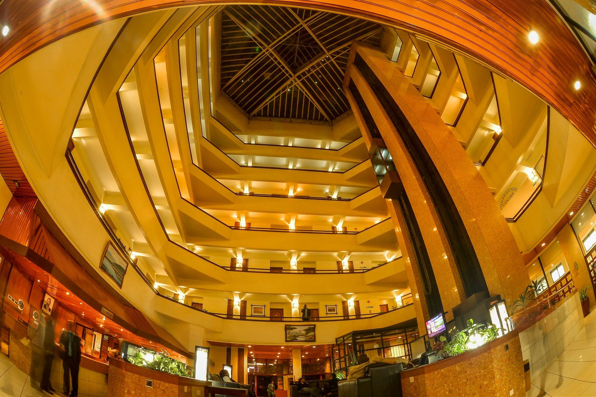 The Atrium of Merica Hotel Nakuru