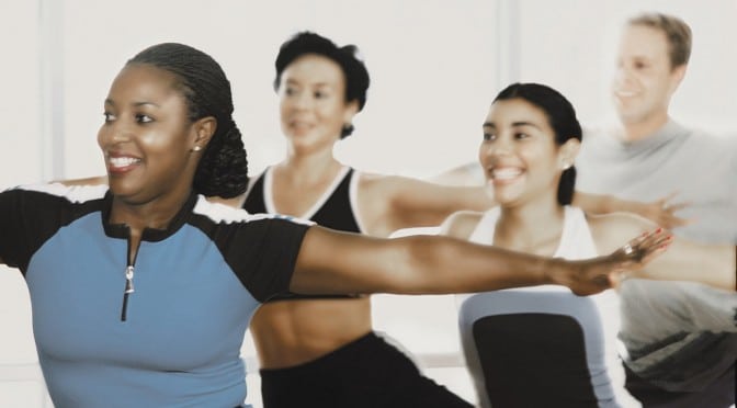 People working out at a ladies gym near me