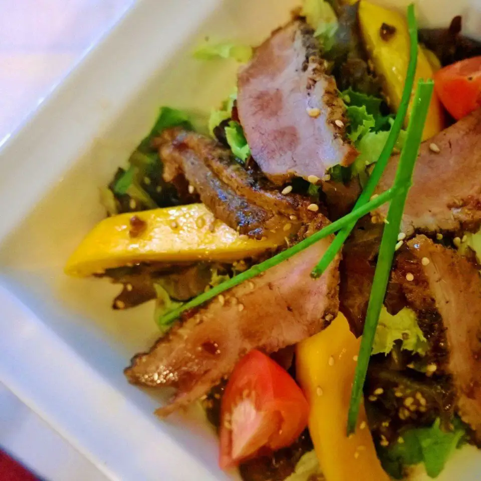 Food at Sarova Hotels' Thorn Tree Cafe