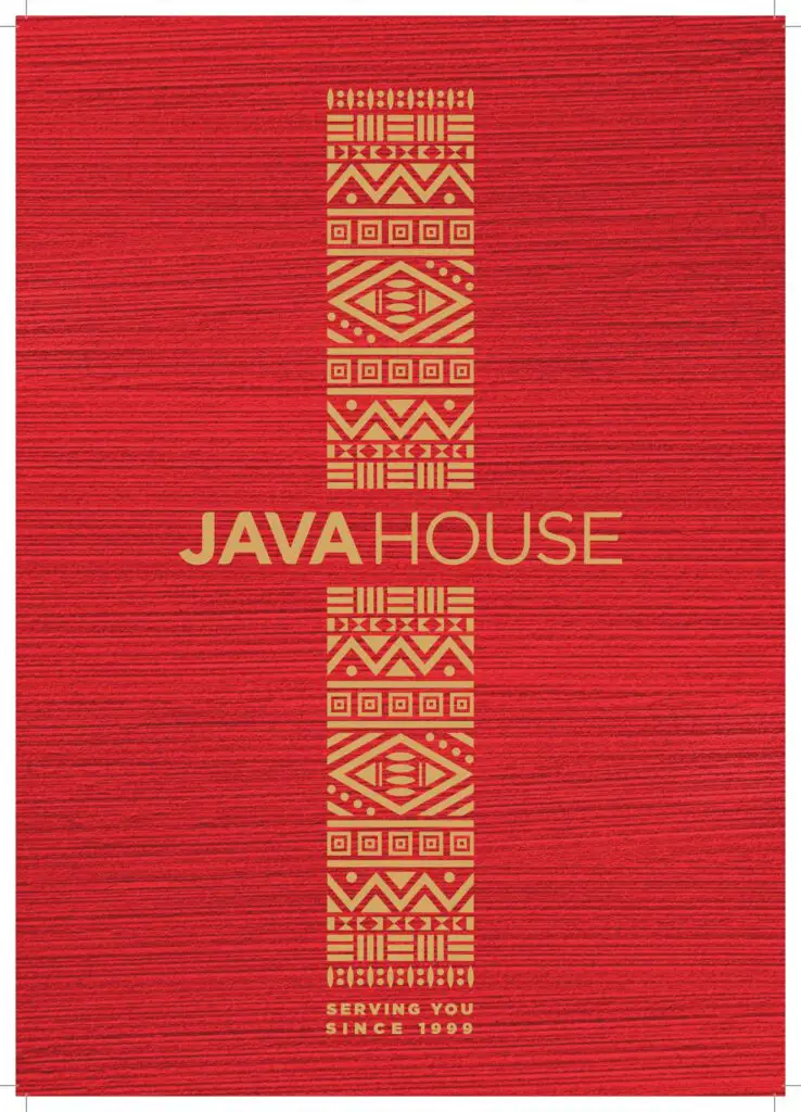 Java Menu Kenya PDF menu cover