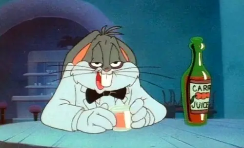 Bugs Bunny Curing a Hangover