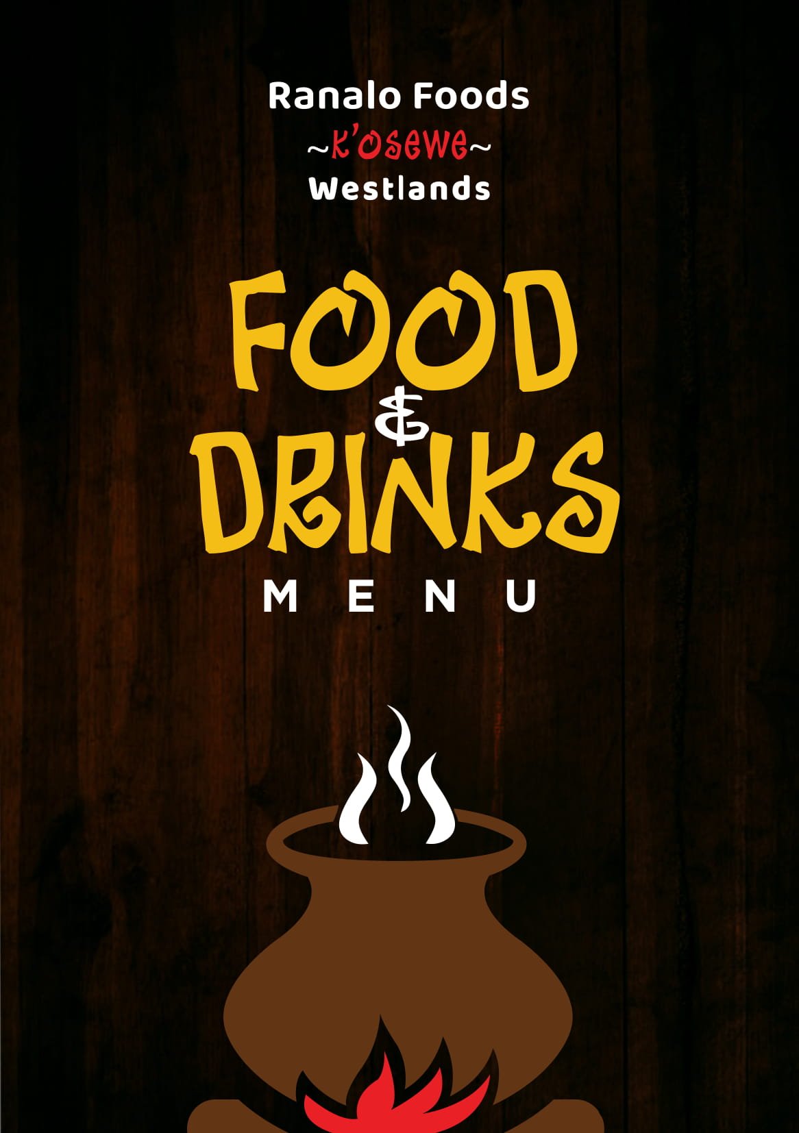 Kosewe Westlands Menu Front page