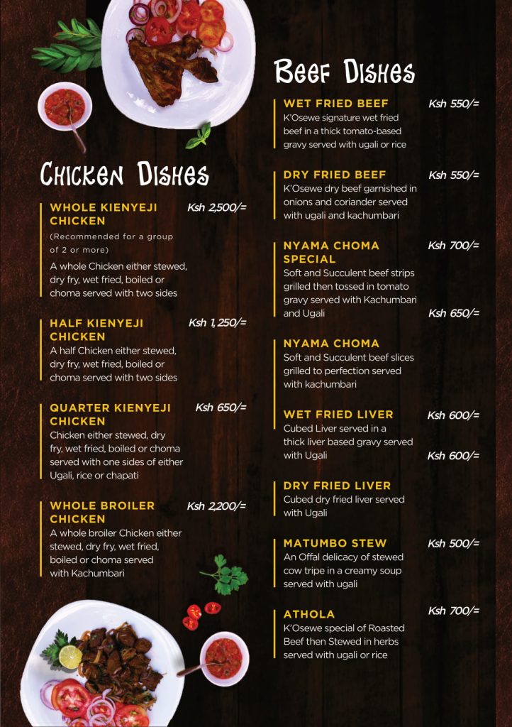 Shokupan Nairobi Menu & Kosewe Westlands The Cute New Boutique