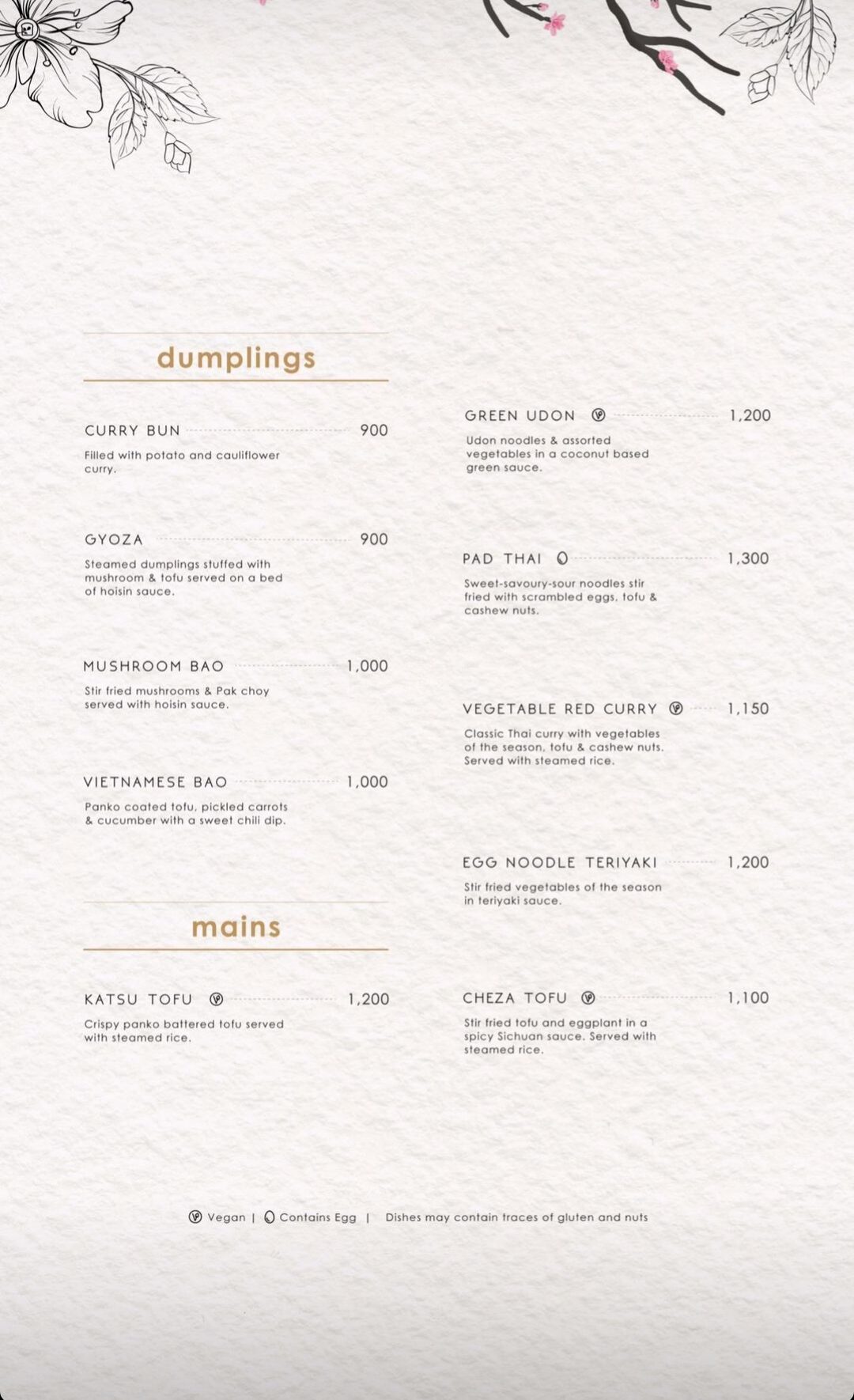 Shokupan Nairobi Menu Dumplings