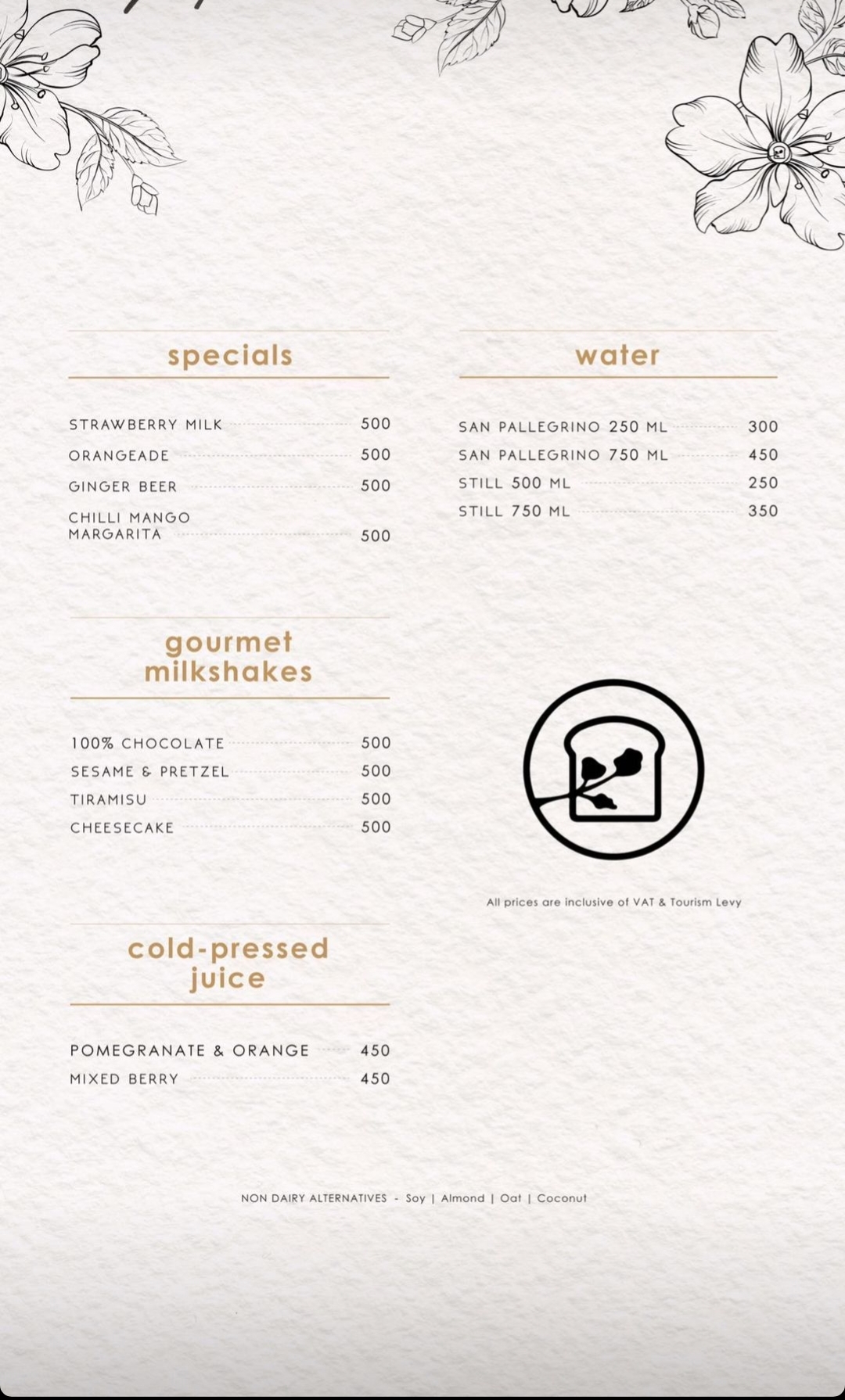 Shokupan Nairobi Menu Specials
