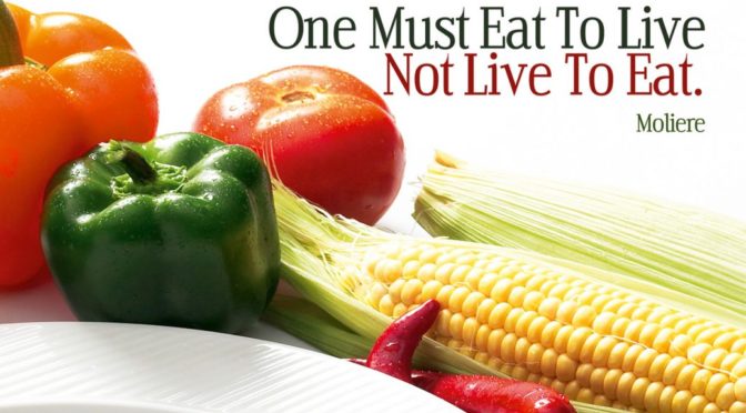 The Eat to Live Diet: One Must Eat to Live