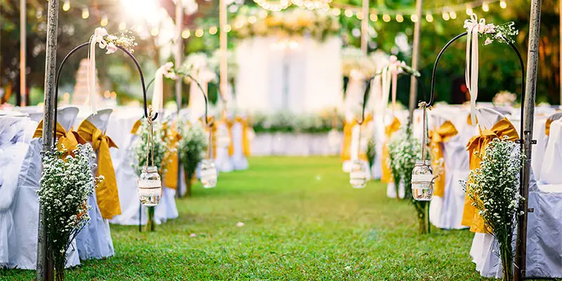 outdoor wedding venues in Nairobi: A wedding at Zen Garden