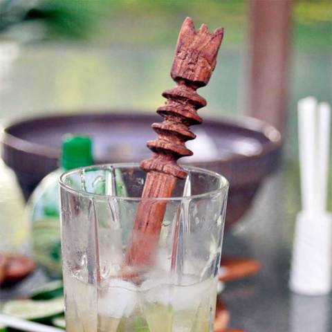 Dawa cocktail with wooden dawa stick