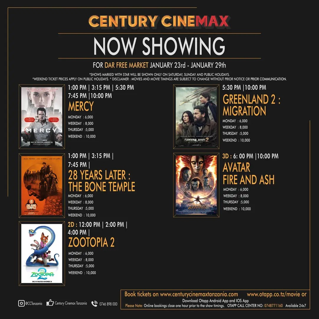 Dar Free Market Movie Schedule
