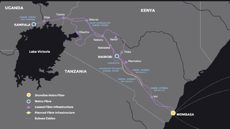 Seacom Kenya fibre network