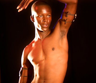 A male dancer at Visa 2 Dance Contemporary Dance Festival