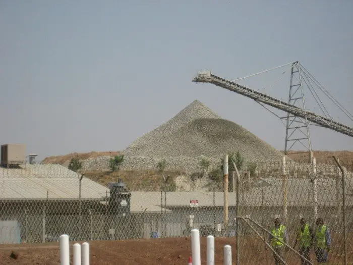 Mound of Gold at African Barrick Gold Buzwagi Mine