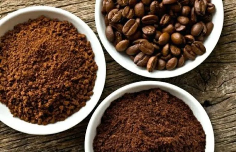 Coffee beans and ground coffee