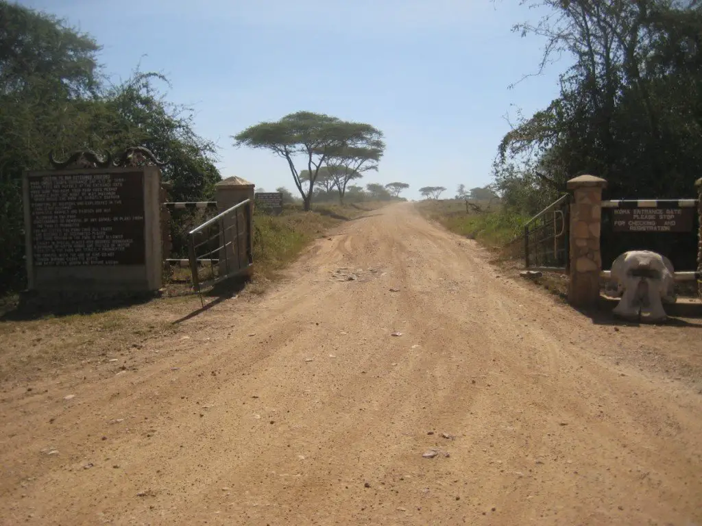Entering Serengeti at Ikoma Serengeti Ikoma Gate, Tanzania