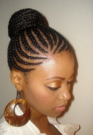 A Ghanian Lines Updo