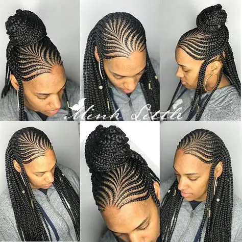 Abuja hairstyles in Nairobi - beautiful lines braids