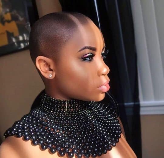 trending hairstyles in Kenya 2020: Almost bald