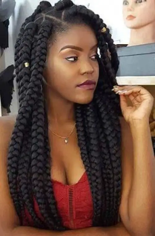 Big box braids - makeba hairstyle in kenya