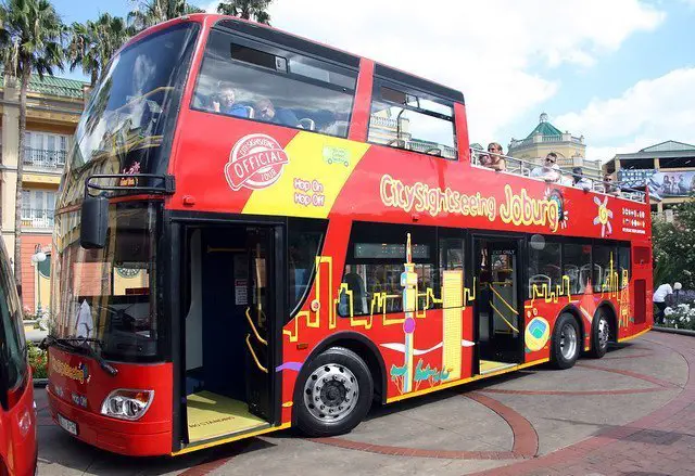 Johannesburg hop on hop off City Sightseeing Joburg bus