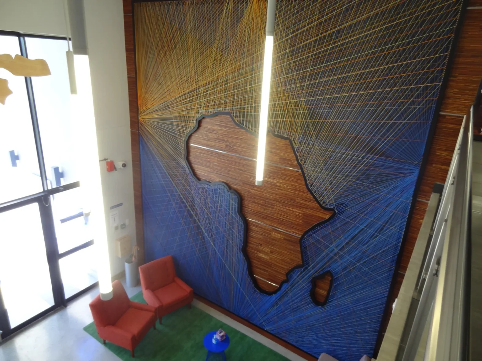 Art at the Facebook Offices in South Africa reception (Facebook South Africa office address)