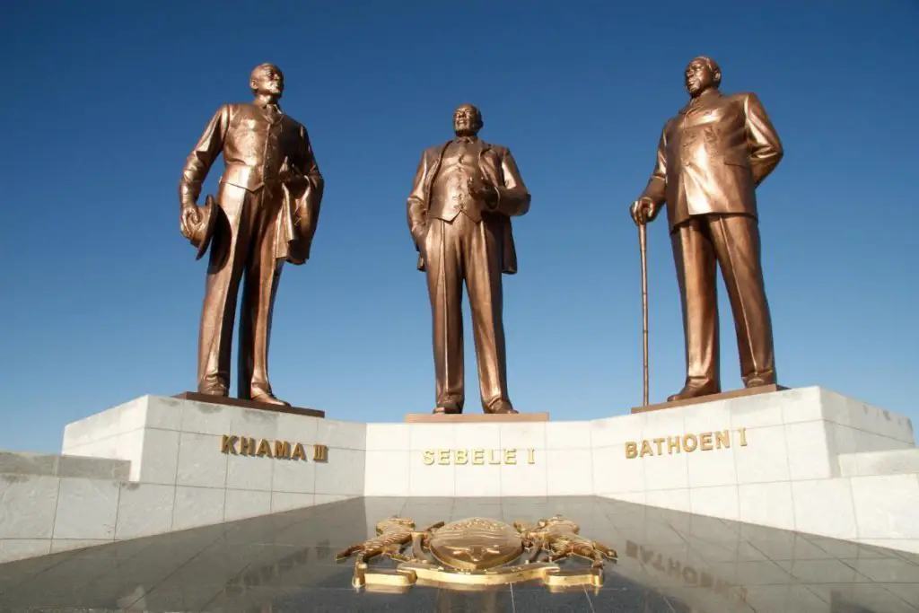 Visiting the Three Dikgosi (Chiefs) Monument is one of the simplest things to do in Gaborone