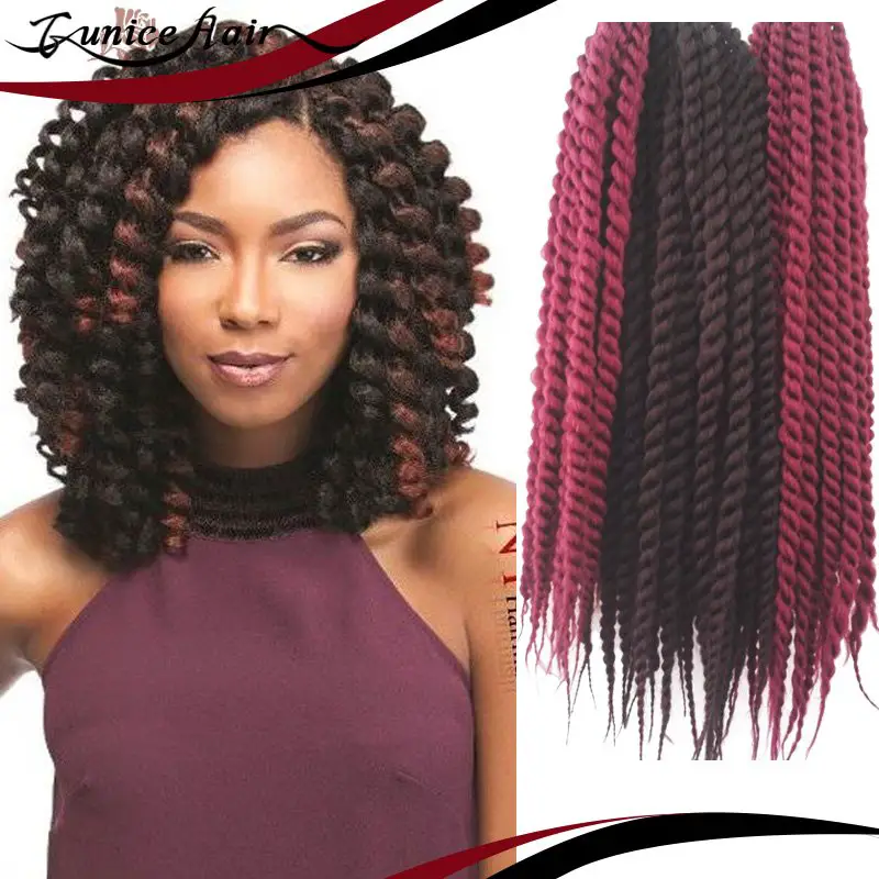 Maroon Crochet Braids