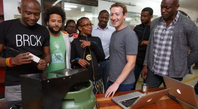 Facebook CEO Mark Zuckerberg in Kenya