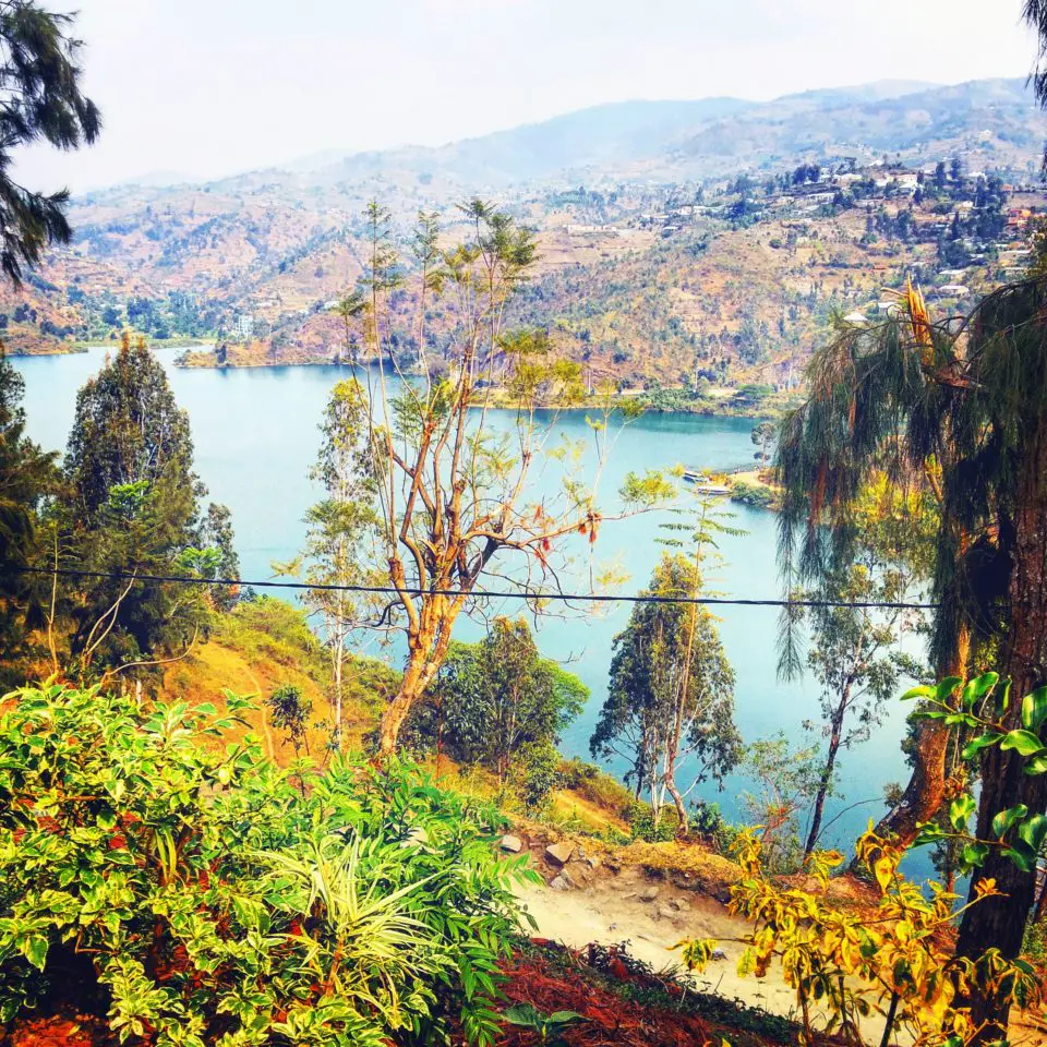 east african honey instagram checks out Lake Kivu, Rwanda