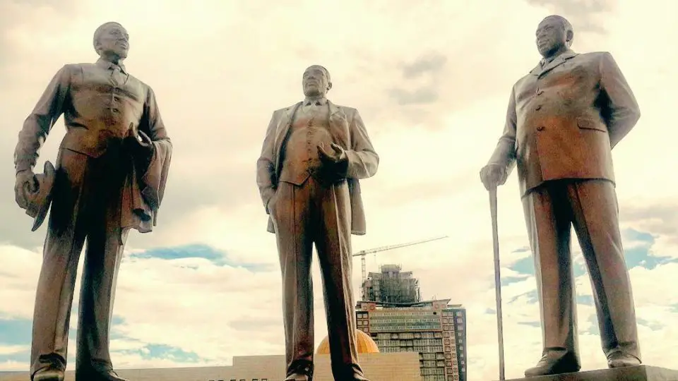 The Three Dikgosi Monument, Gaborone, Botswana