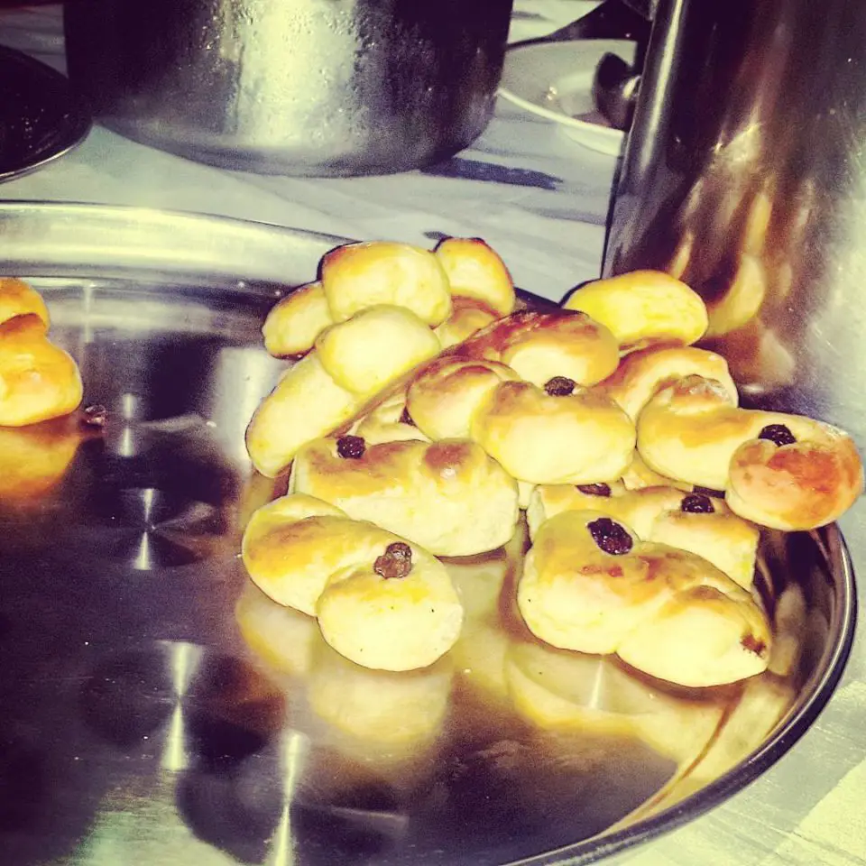 Food at the Swedish Community Lucia Celebration in Dar es Salaam, Tanzania