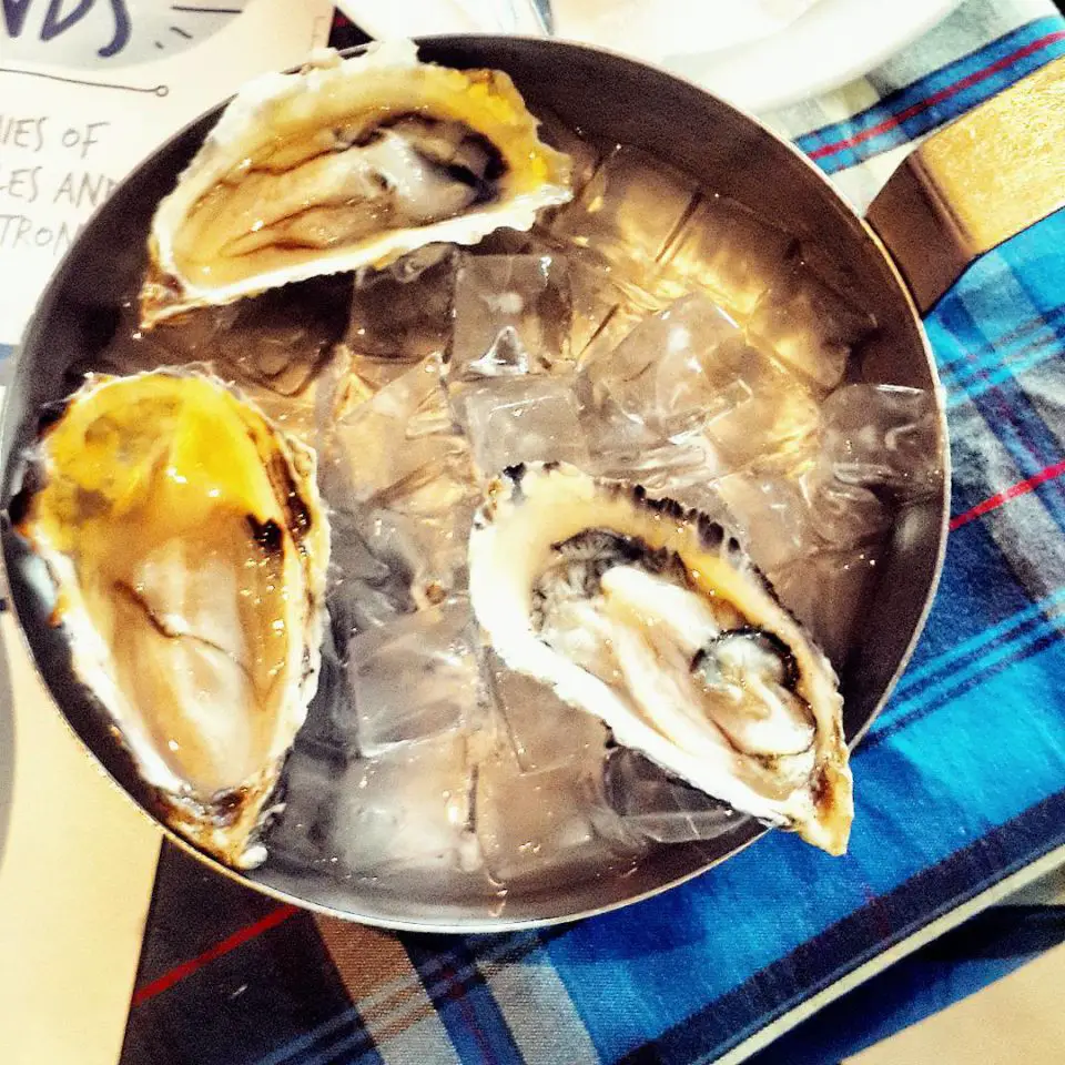 Oysters at the Ocean Basket, Gaborone, Botswana not Holy Crepe Kololo