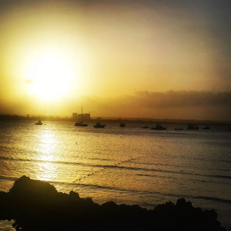 Sunset from the Pier at Slipway, Dar es Salaam, Tanzania
