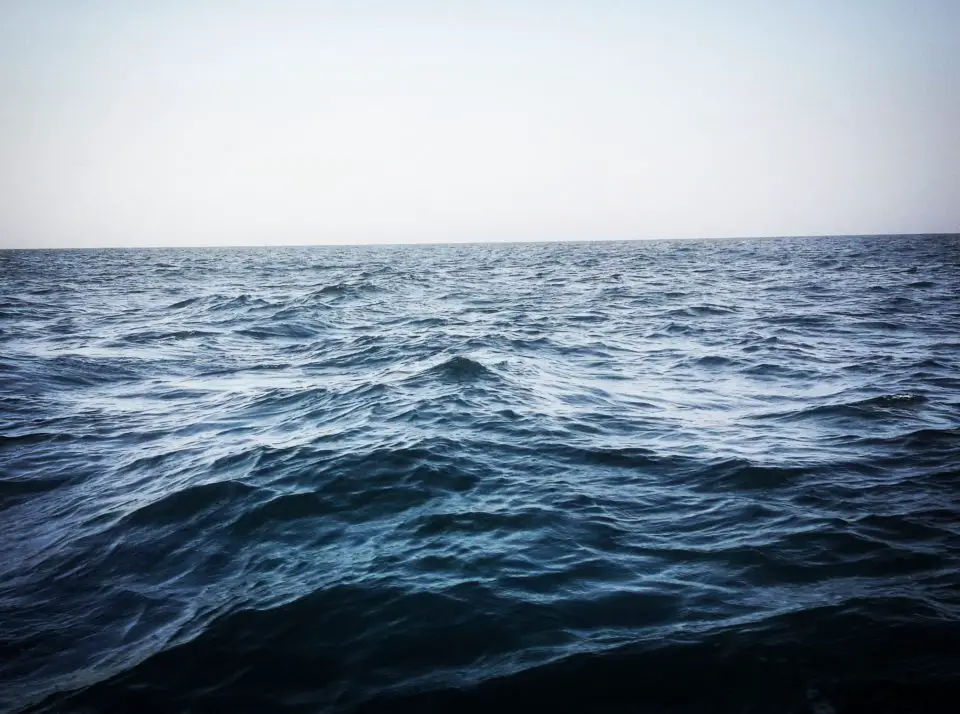 The water of the Indian Ocean, Sailing from Mbudya Island, Tanzania 