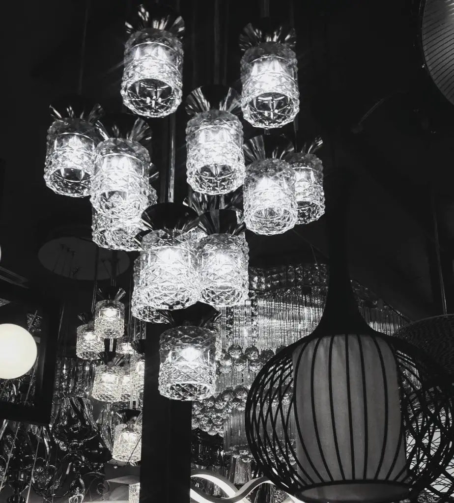 Black and White Chandelier