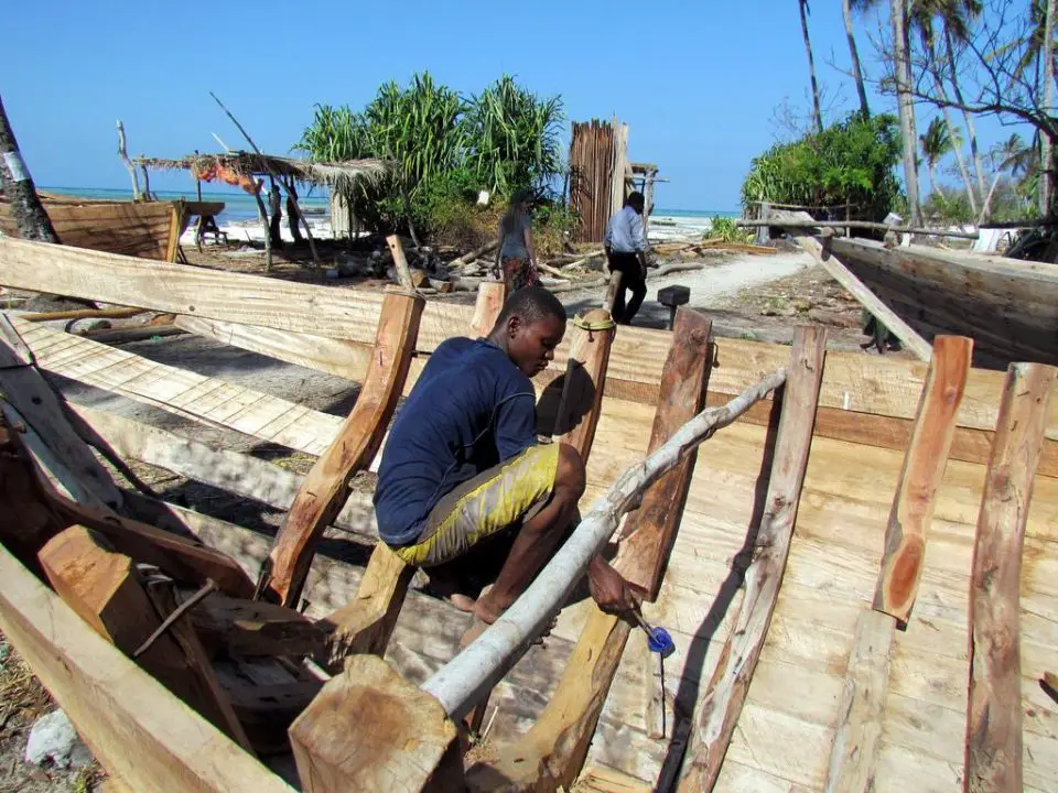 Dhow Building in Nungwi Zanzibar