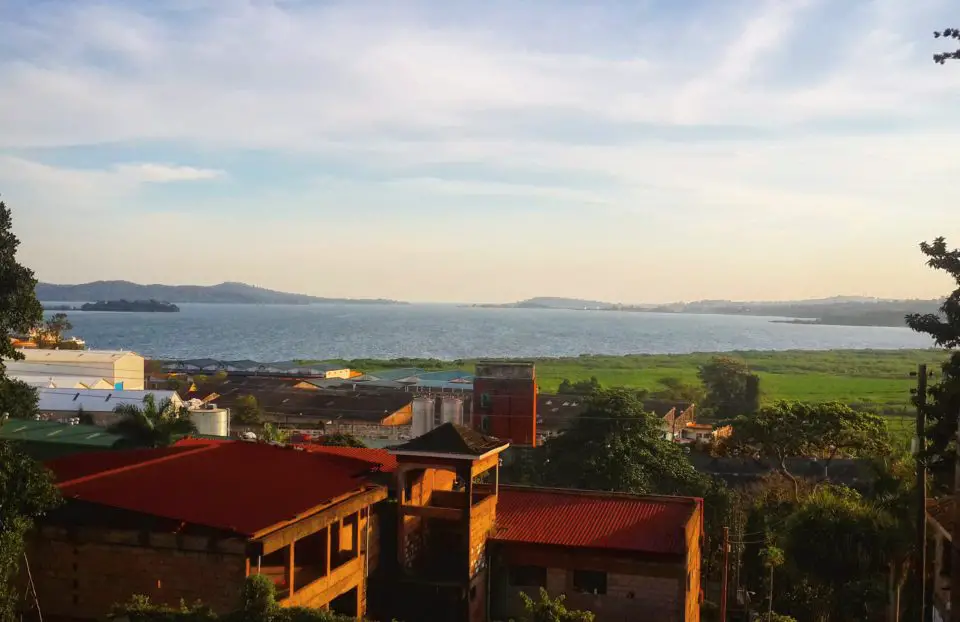 Sunset over Lake Victoria, Portbell Uganda