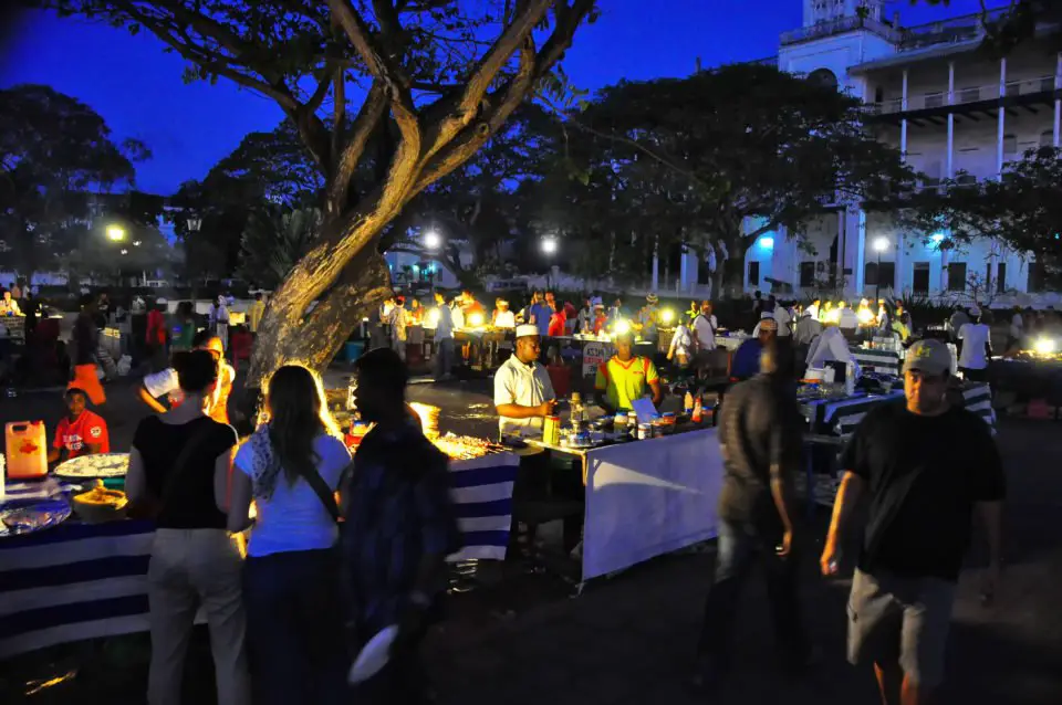 Night Food Market at Forodhani Gardens, Zanzibar, Tanzania