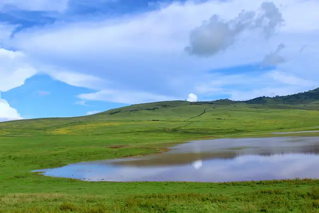 Tanzania Summer Ngorongoro Nature Landscape Clouds
