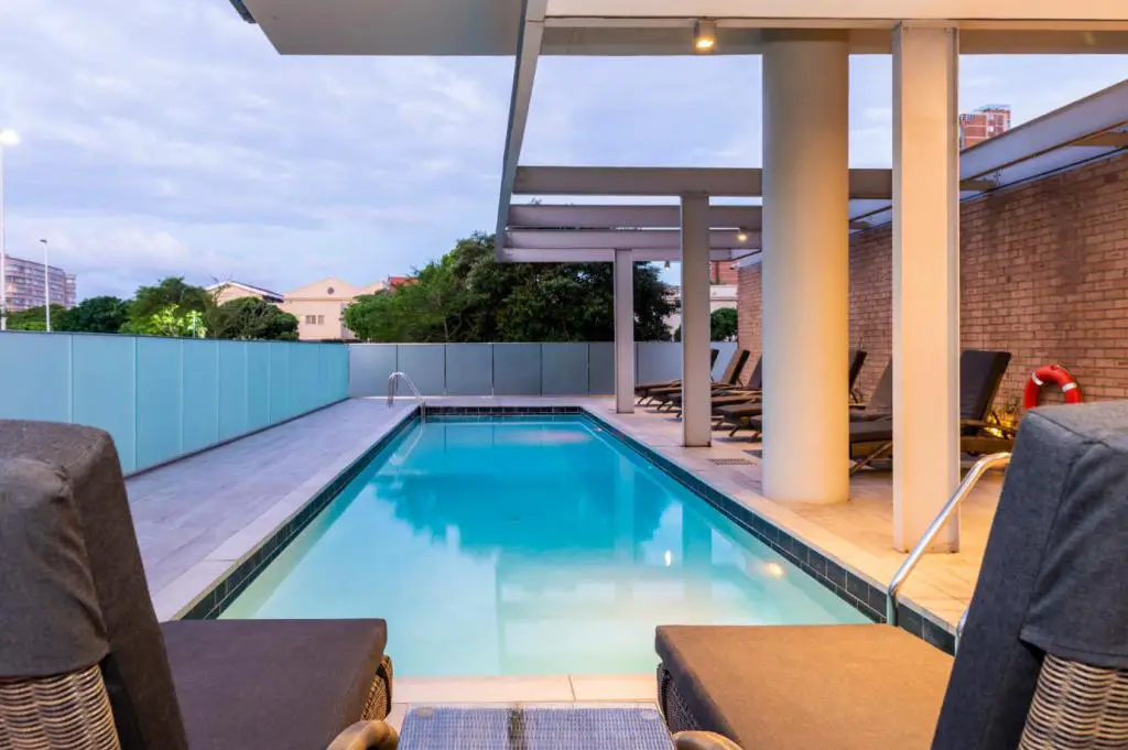 The pool at Onomo Hotel Durban