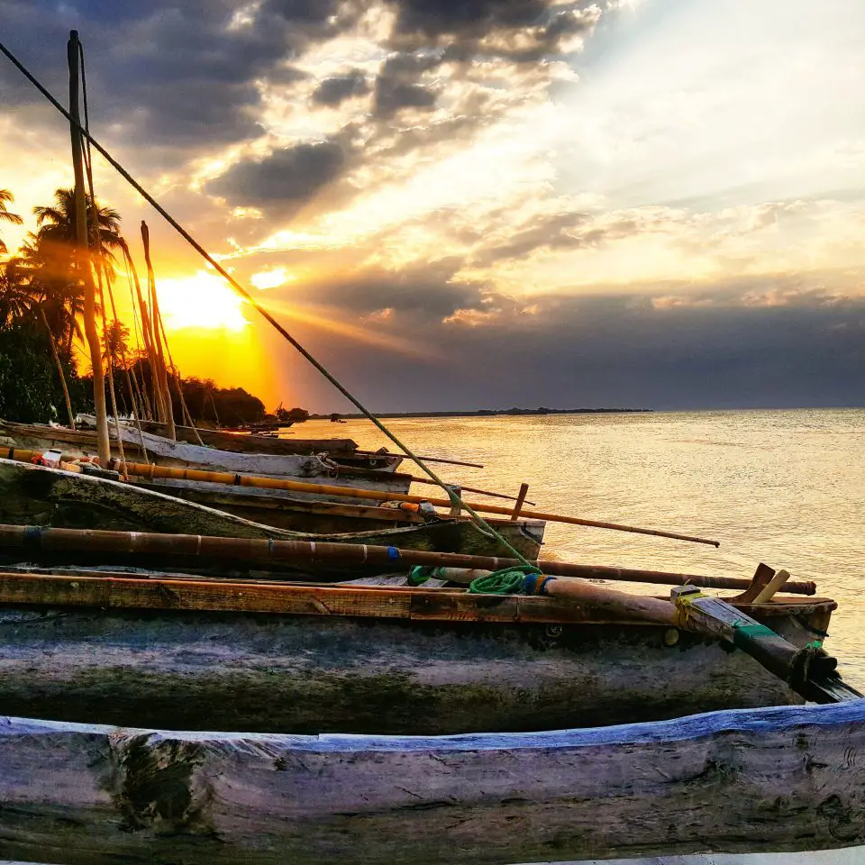 Boats Bomani Beach Closeup