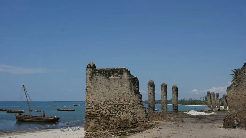 Ruins and Ocean in Bagamoyo