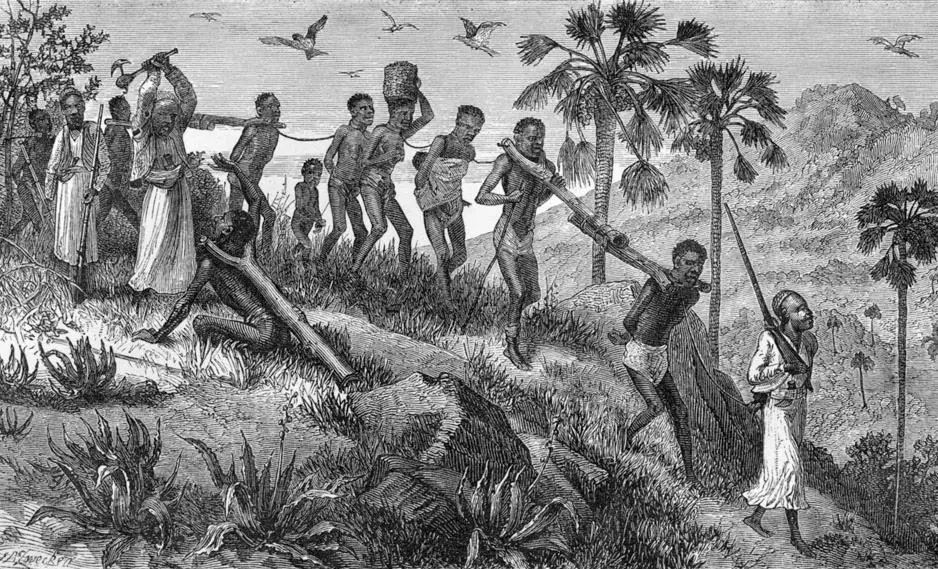 Slave Caravan at the Ruvuma River