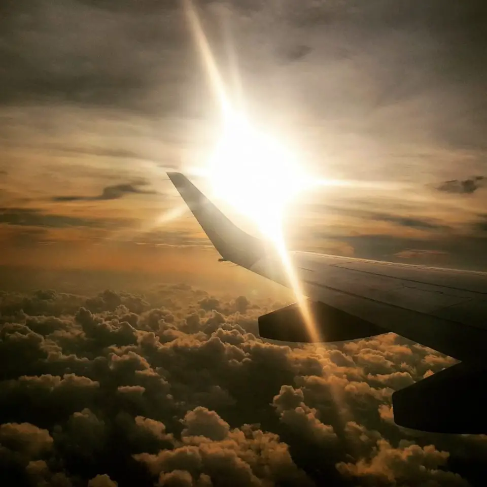 enya Airways Sunset in the Sky