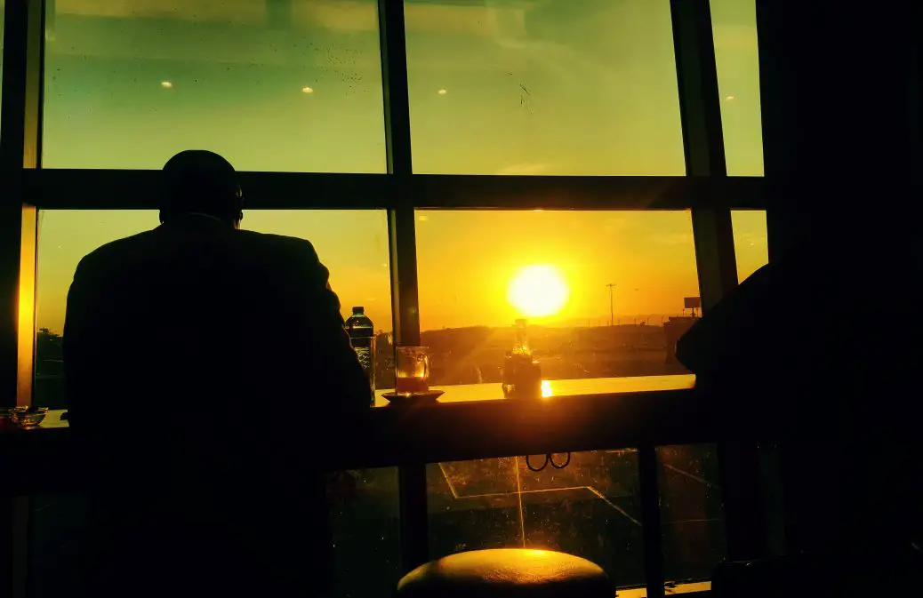 Sunset at Jomo Kenyatta International Airport, Nairobi, Kenya