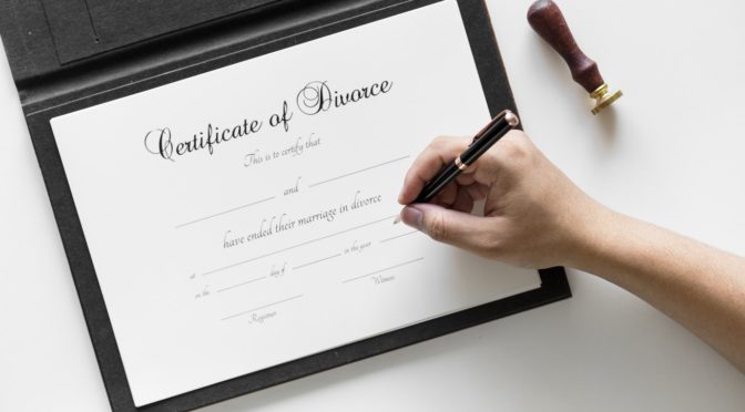 Certificate of Divorce